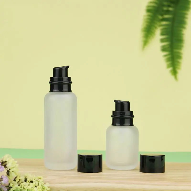 

20/30/50g Cream Jar 50/120/150ml Empty Glass Essence Lotion Toner Dispenser