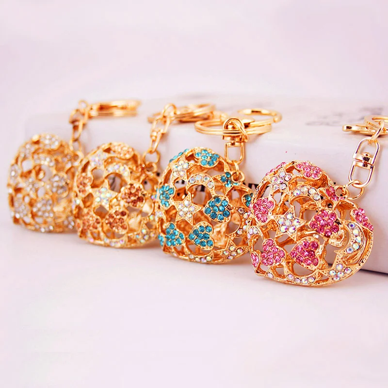 

Брелок для ключей с кристаллами, 4 шт./лот