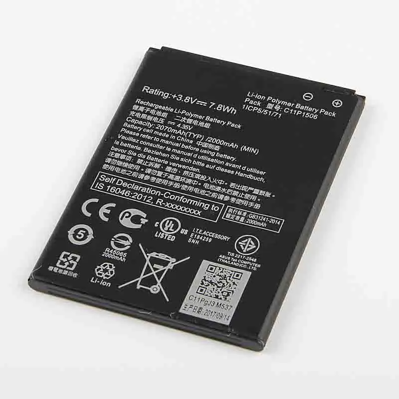 100% Оригинальный аккумулятор C11P1506 2070 мАч для ASUS Live G500TG ZC500TG Z00VD ZenFone Go 5 дюймовый