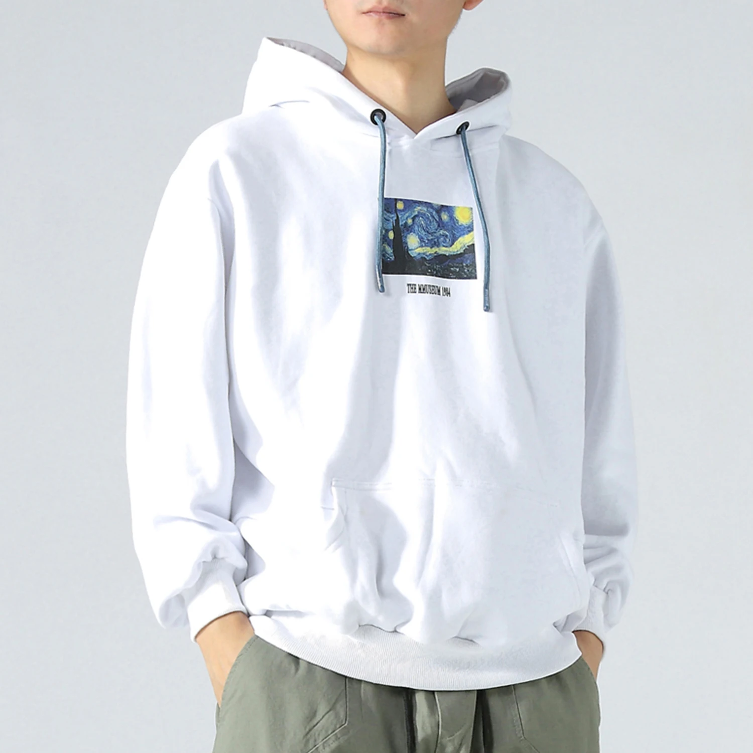 Aelfric Eden Ван Гог Звездная ночь флисовые толстовки для мужчин 2019 Harajuku Повседневный