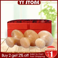 new arrive natural stone mushroom massager for facial wrinkle and anti age 3pcsset salon spa tool
