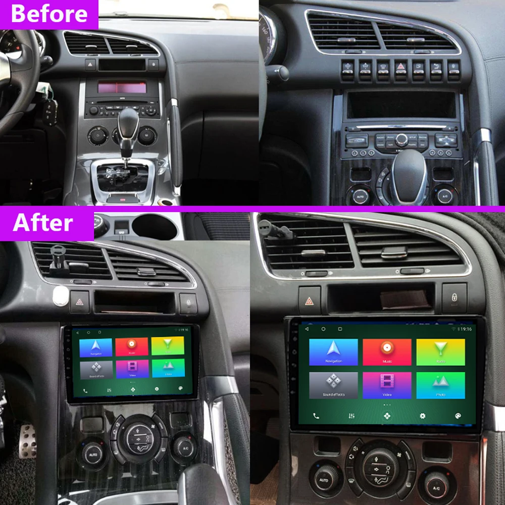 Для Peugeot 3008 2009 2015 2 Din Android умный Автомобильный мультимедийный плеер Видео