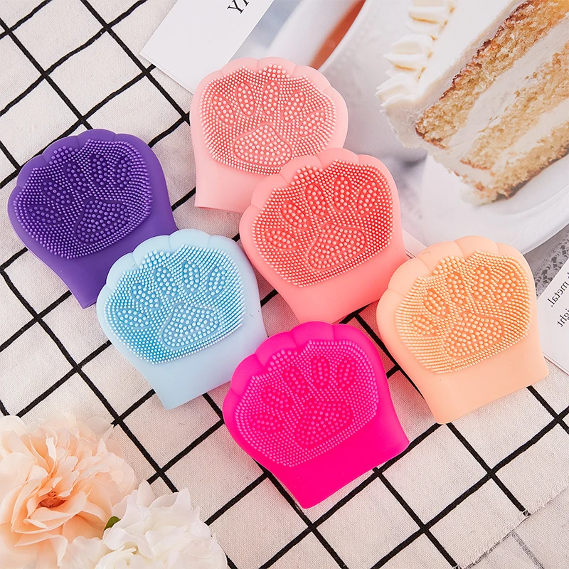 

1PC Cat Claw Silicone Face Cleansing Brush Face Washing Product Pore Cleaner