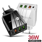 PD36W + QC3.0 2,4 A двойной USB быстрая зарядка мобильный телефон зарядное устройство с несколькими портами USB зарядка с PD головной поездкой