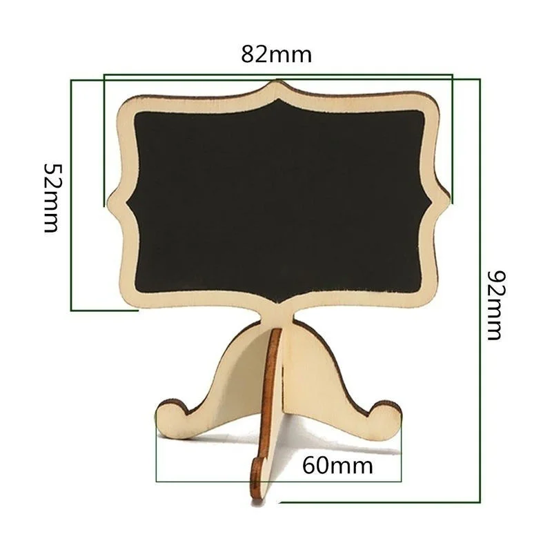 10pcs Mini Wooden Blackboard Chalkboard Message Wedding Party Label Table Decor | Дом и сад