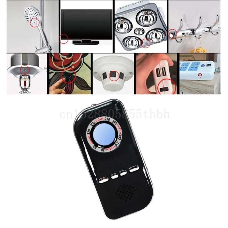 

Anti Monitoring Detector Full Range RF Monitor Pinhole Camera Sound Vibration Alarm Counterfeit Detector Anti Thief