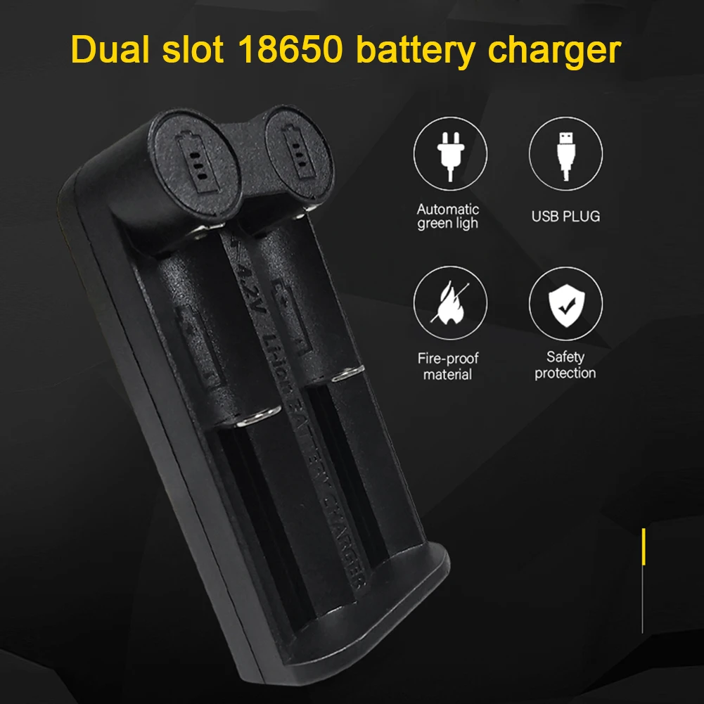Зарядное устройство с 2 USB-разъемами 18650 26650 18350 32650 21700 26500 в | Электроника