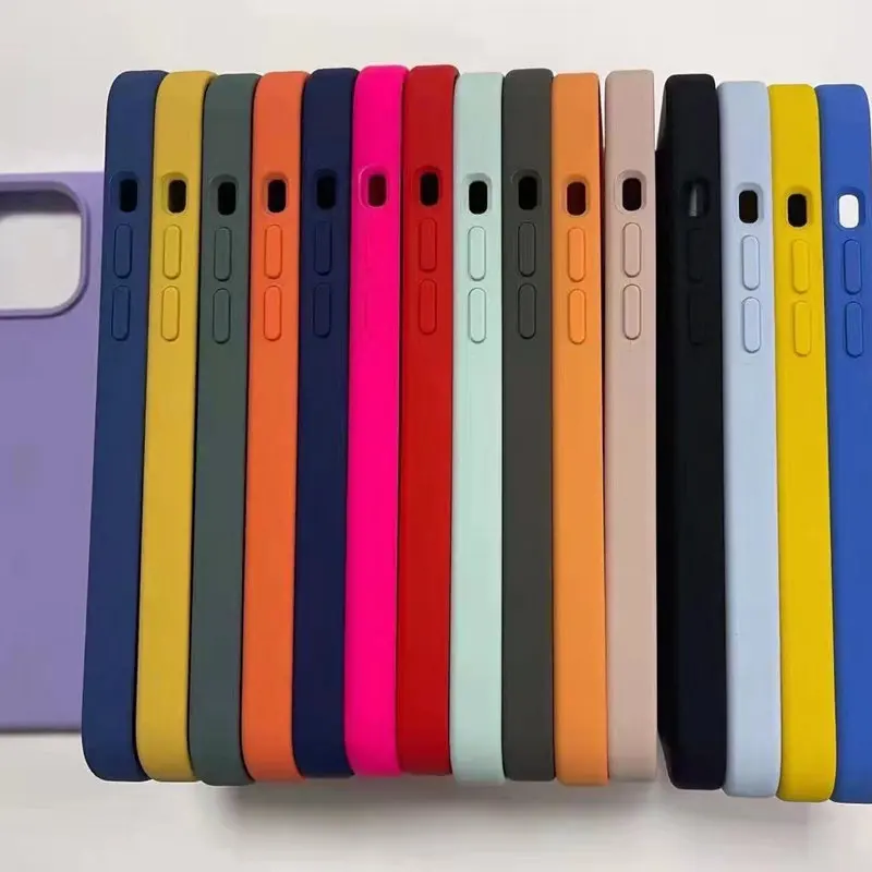 Tanie 20 Sztuk/partia Krzemu Skrzynka Dla Iphone 14 13 11 12 Pro Max 6 6s 7 8 Plus IX XS XR XS MAX SE Telefon Pokrywy Skrzynka Z Opakowaniem