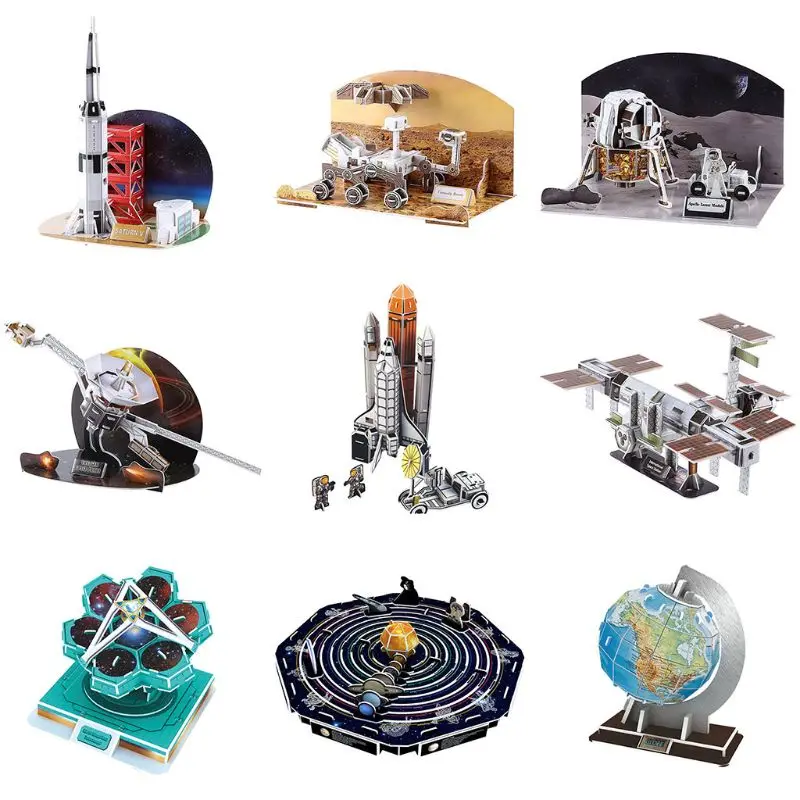 

3D Aerospace Solar System Globe Puzzle Jigsaw Educational Toy DIY Assembled Gift
