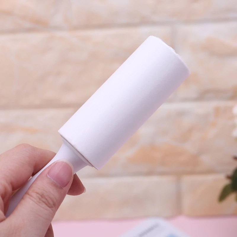 

P82C Reusable Clothes Coat Sticky Lint Roller Dog Pet Hair Remover Cleaning Device
