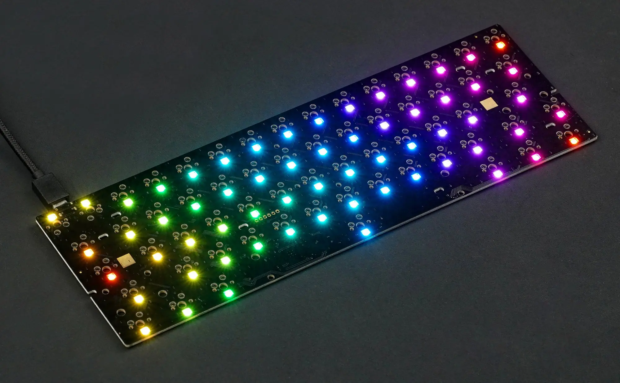 

KBDfans Sun60 WKL Горячая замена печатной платы проводная модель RGB верхнее освещение 60 HHKB раскладка механическая клавиатура