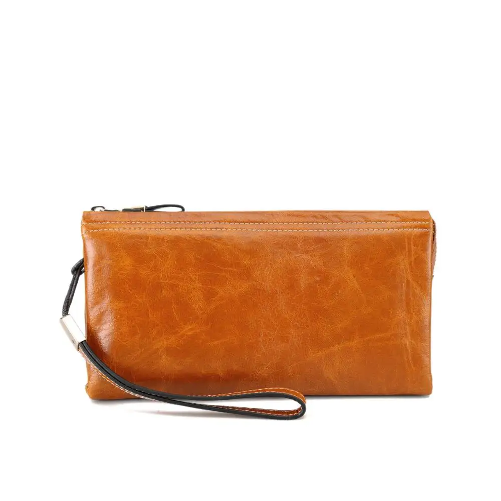 

Длинный кошелек для женщин и девушек, модный клатч из натуральной воловьей кожи, многофункциональные сумки на плечо