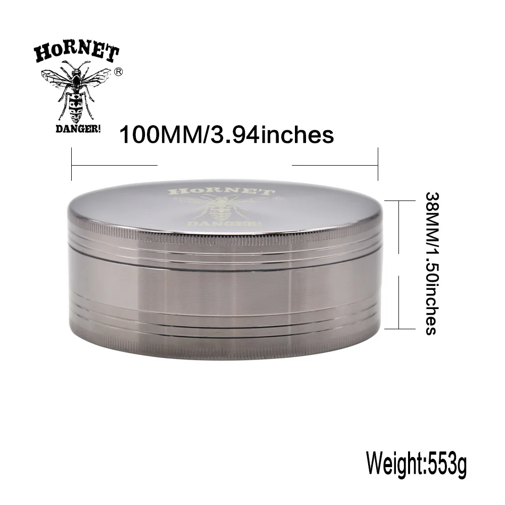 HORNET Big Size Dia 100 MM Zinc Alloy Tobacco Grinder Herb Kitchen Spice Crusher Hand Miller Crank | Дом и сад