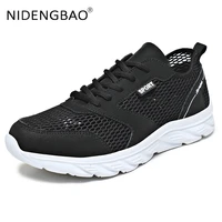 summer men sneakers mesh breathable lightweight lace up loafers walking running casual sports shoes tenis masculino size 39 46