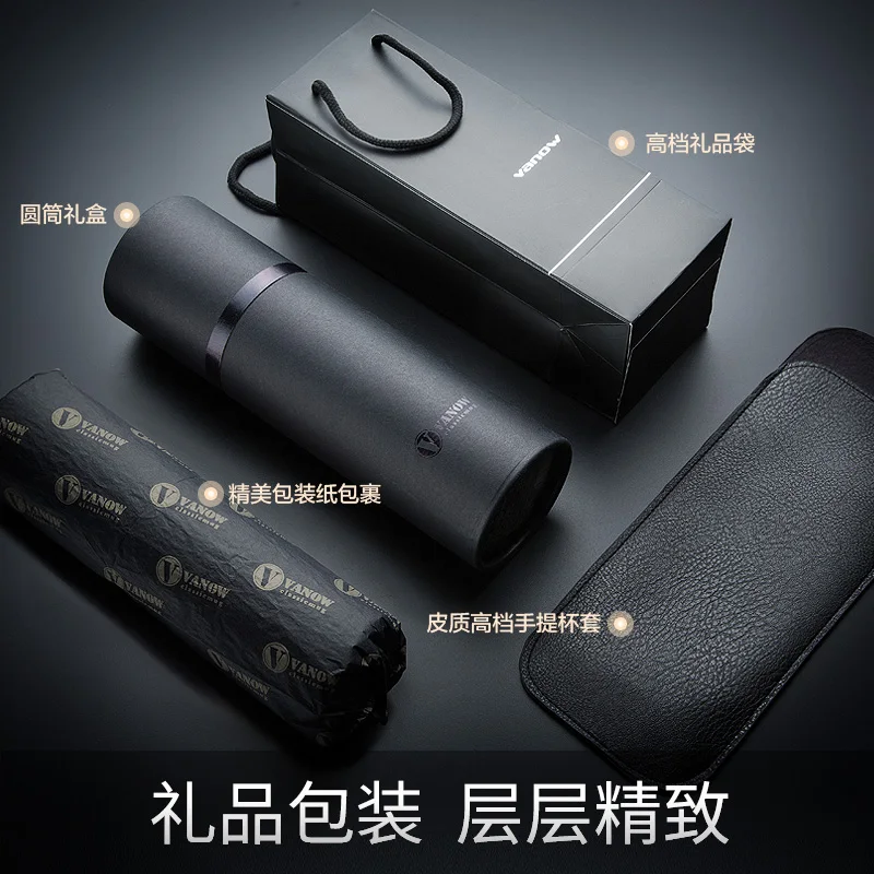 

High-grade insulation cup men's women 316 stainless steel portable water business custom lettering tea