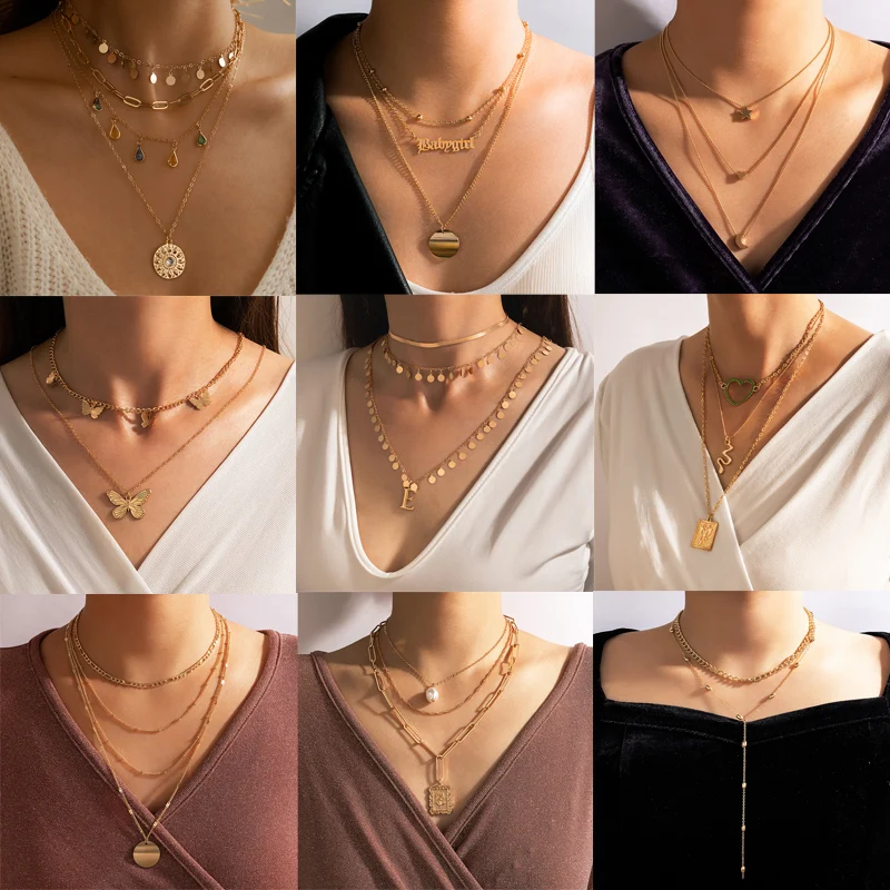 Tocona богемное ожерелье с подвеской в виде Луны и звезды для женщин подвески