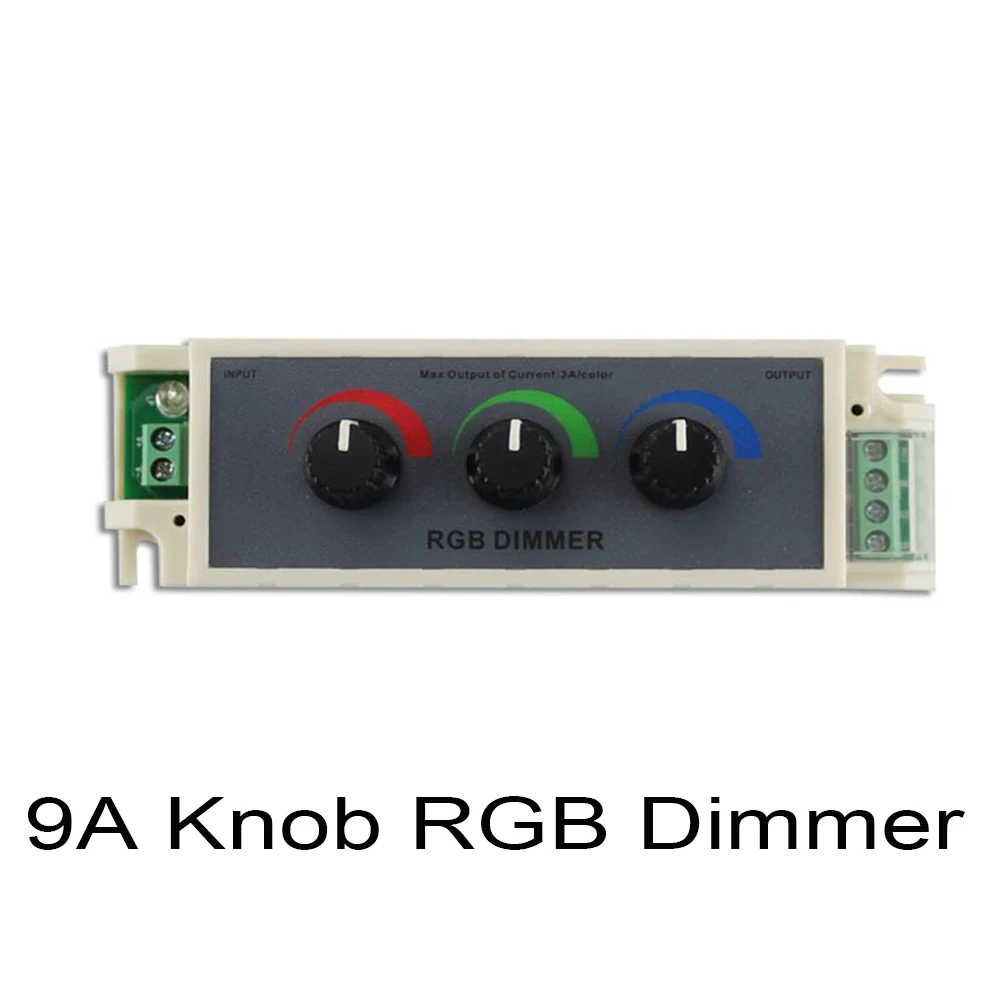 DC12-24V 9A RGB ручка диммер регулировка яркости светодиодный красный зеленый и синий