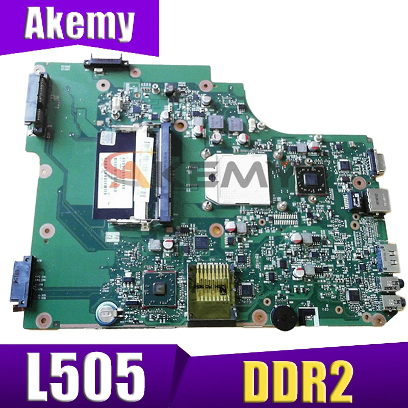 

Материнская плата AKEMY V000185580 для ноутбука Toshiba Satellite L505 L505D 1310A2250810 Socket S1 DDR2, материнская плата, Бесплатный ЦП
