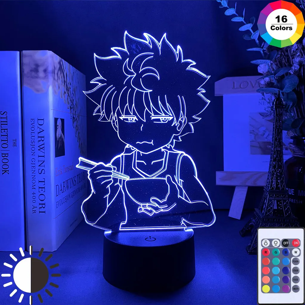 Светодиодный светильник Hunter X Killua для детской спальни декор Hxh светодиодный