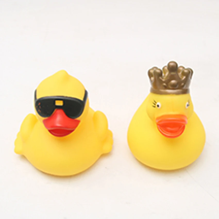 2 шт. игрушечная уточка для ванны с рисунком детские принадлежности купания
