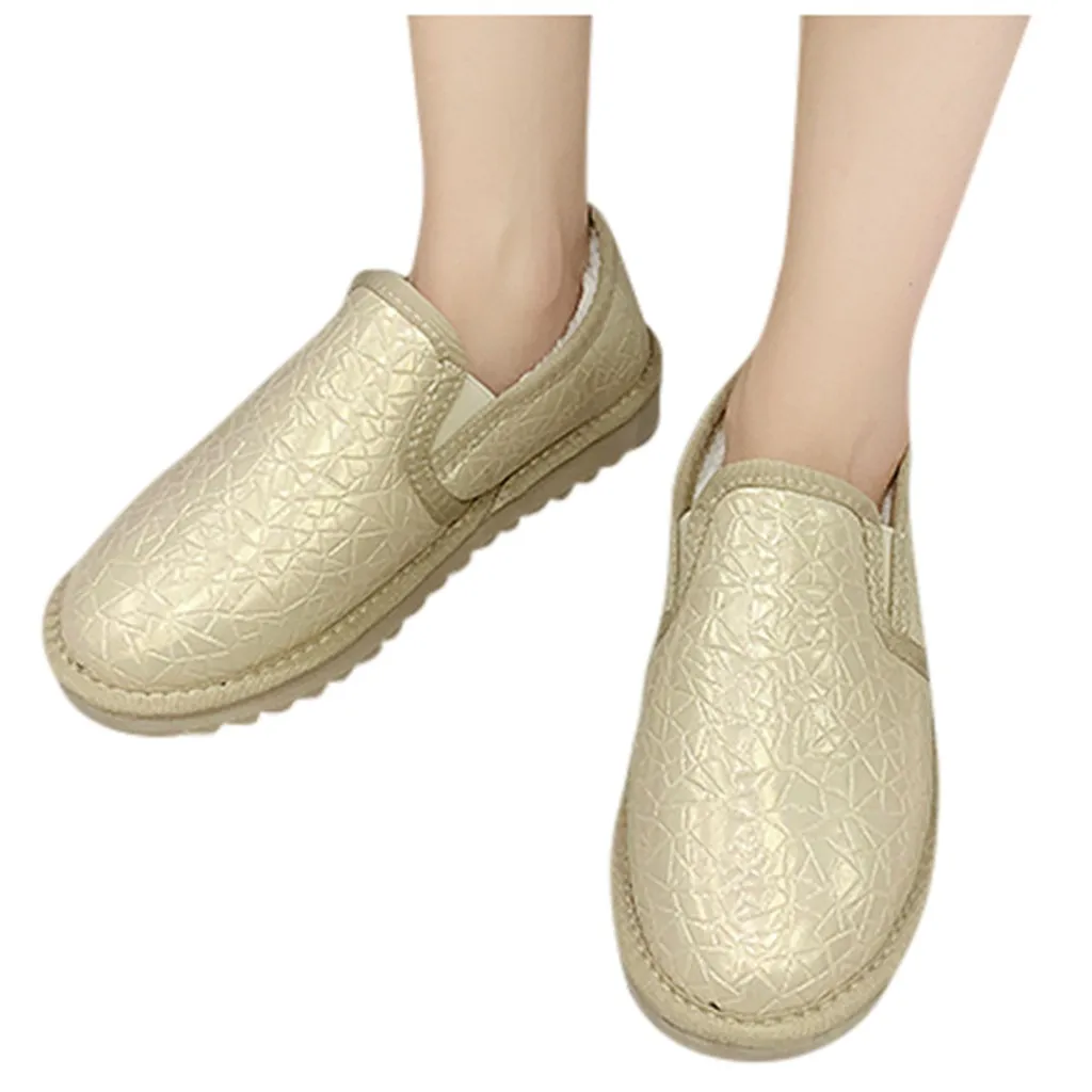 Бархатные ботинки Женские Короткие хлопковые Теплые плюшевые пинетки Сезон