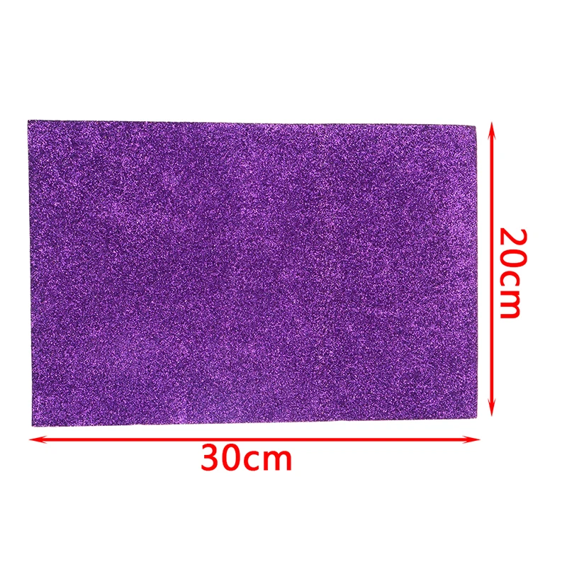 

10Pcs Glitter Paper A4 Sheets Fixed Glitter Single Sided Diy Card Craft random