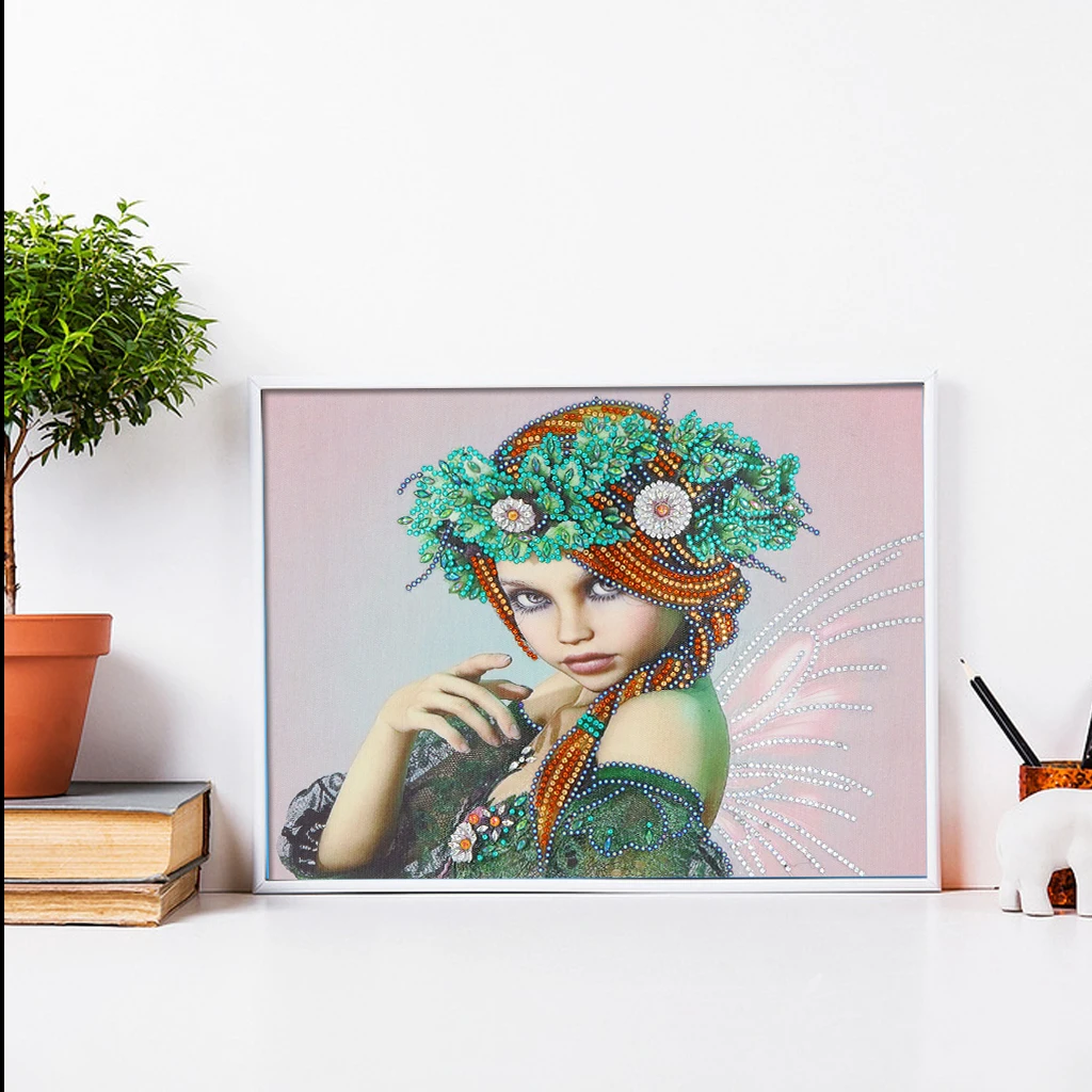 Цветочная девушка 5D специальная форма алмазная живопись вышивка рукоделие