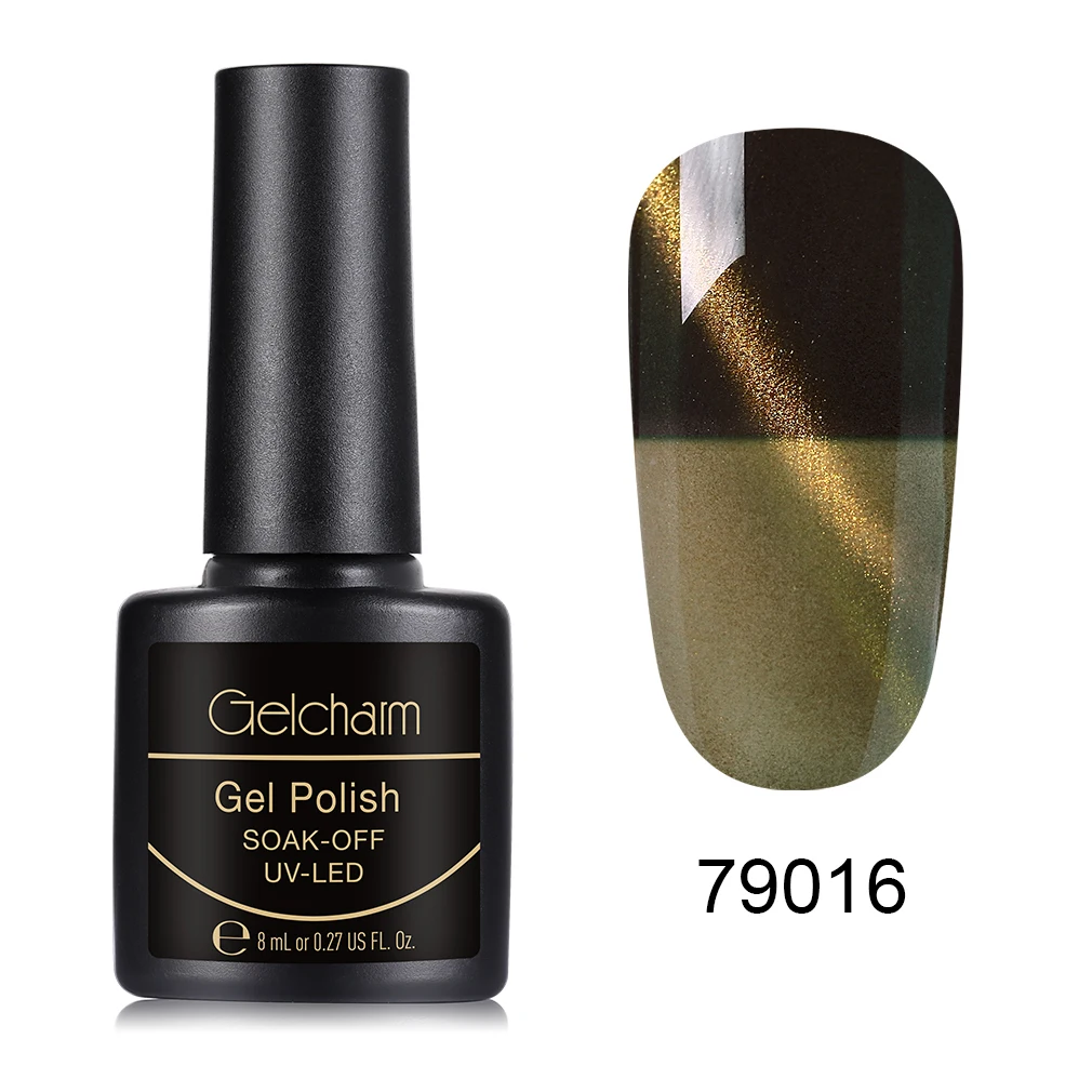 WBMY79016 Gelcharm 8 мл Магнитный Гелевый лак для Ногтей Стойкий винный красный кошачий глаз дизайн ногтей гель лак для маникюра отмачиваемый УФ светодиодный гель лак - Цвет: WBMY79016