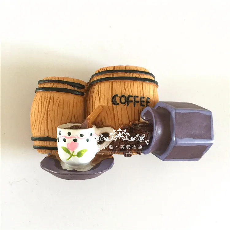 Новые Креативные 3D магниты на холодильник в форме еды милый тостер кофейная