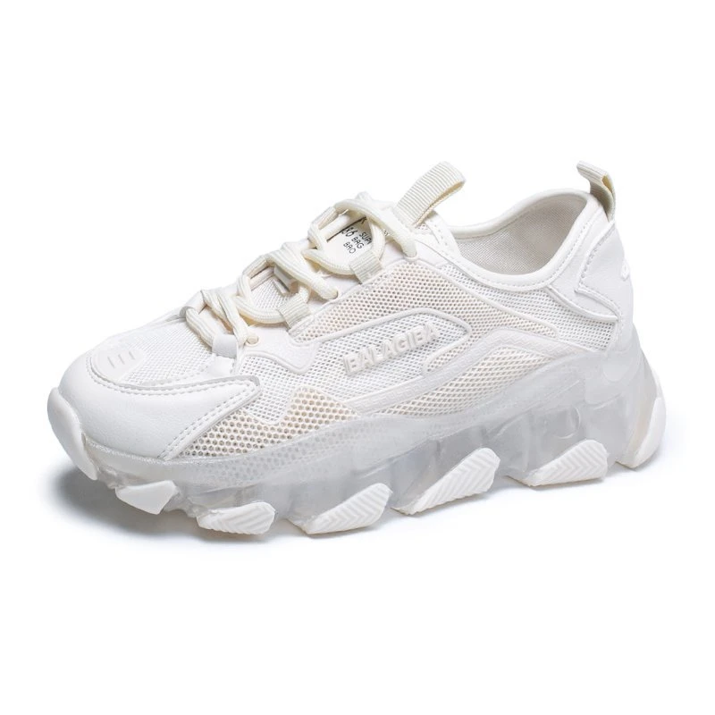 

Women Chunky Platform Sneakers 2020 Fashion Lace Up Old Dad Shoes Woman 5cm High Heels Basket Female Casual Shoes Pink Trainers