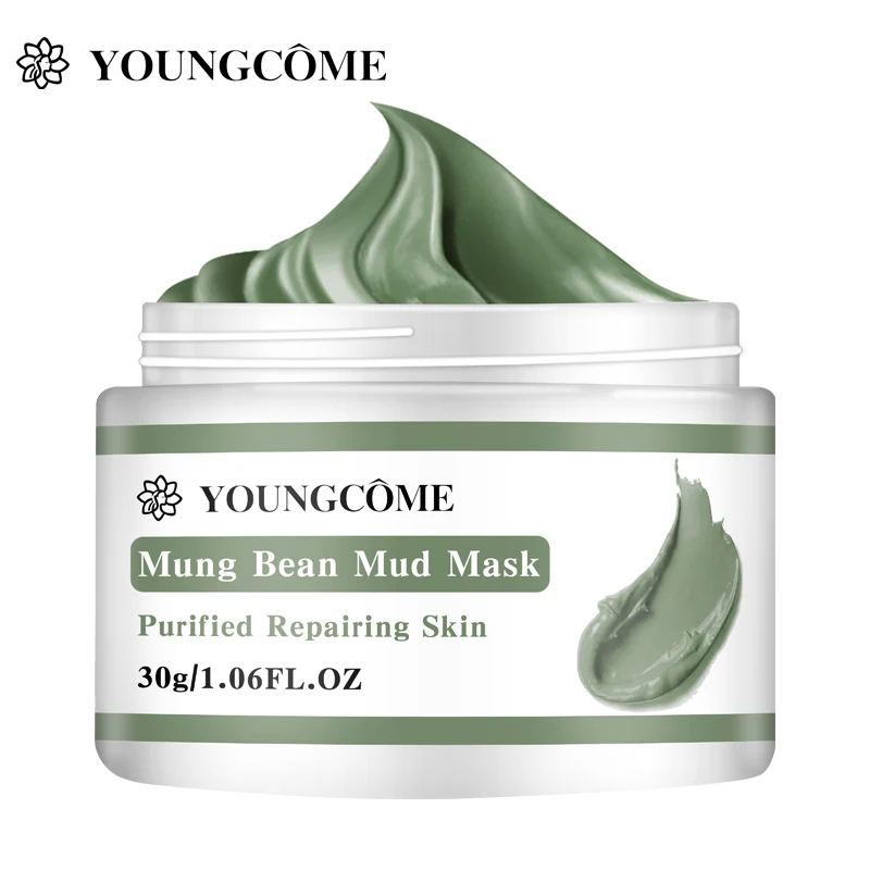 

YOUNGCOME Mung Bean Paste Mask Mud Improves Pores Blackheads Oil Control Repairs Rough Skin For A Healthier Complexion-30G