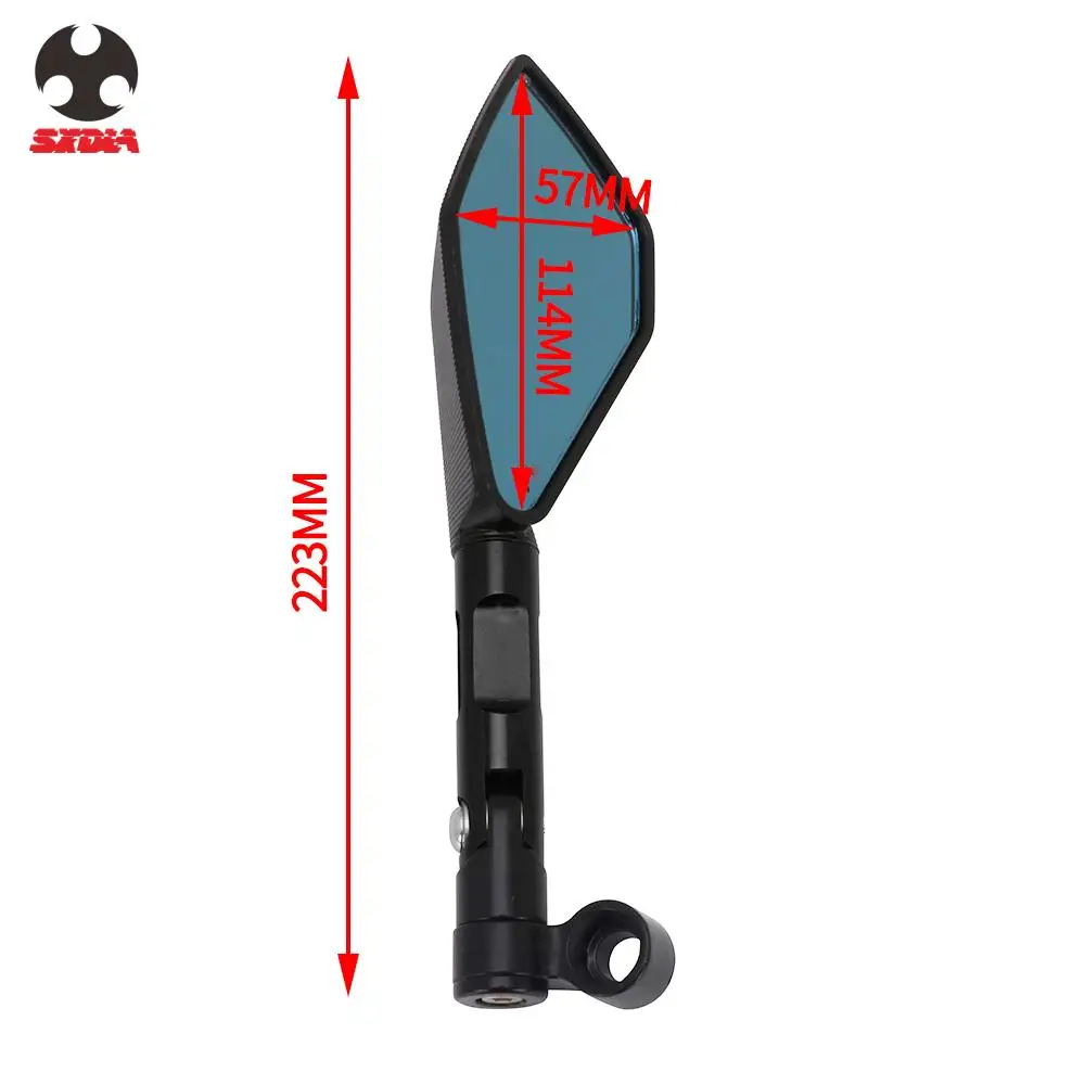 CNC мотоцикл алюминиевый сплав заднего вида зеркала боковые для Yamaha Suzuki Honda Kawasaki KTM