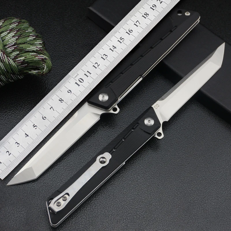 MK Tanto Флиппер складной нож D2 лезвие 59hrc G10 Ручка Открытый Самозащита для выживания
