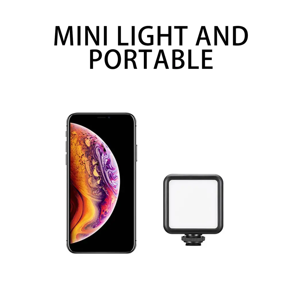 Hot Sale W49s Built In Battery 6w High Power Fill-in Light Photographic Lamp Mini Led Fill Light For Photography Live Broadcast