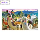 Алмазная живопись 3D сделай сам, овечка, птица, животные, наборы для вышивки крестиком, алмазная живопись, искусство, бриллиантовая картина, подарок на Новый год