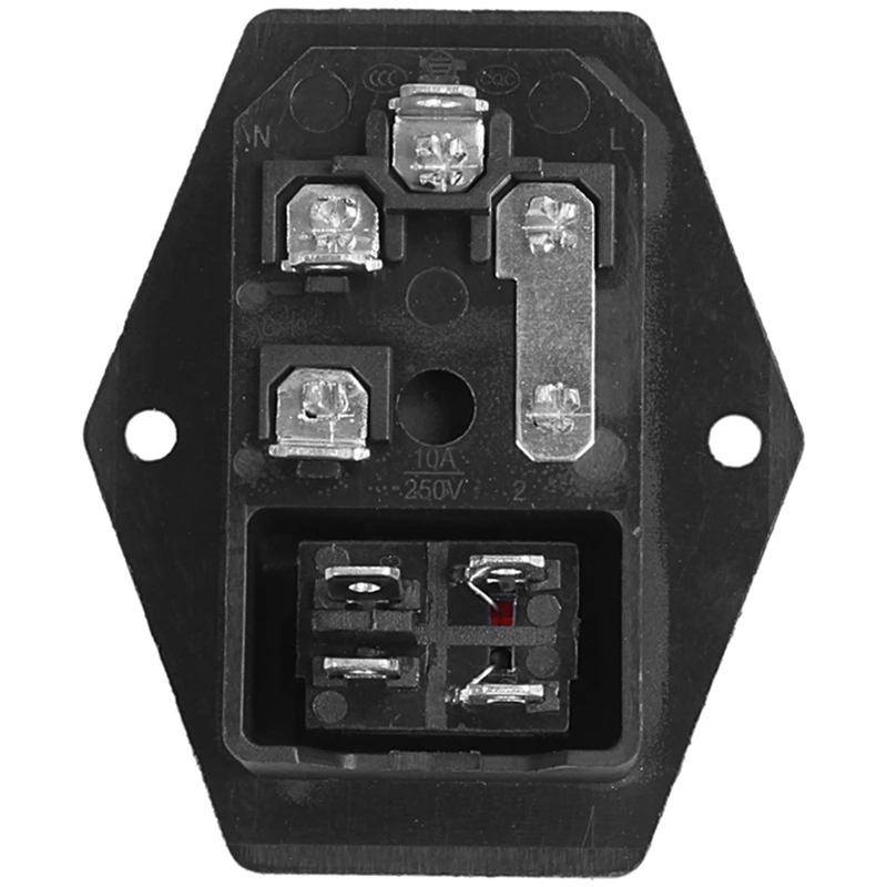Новинка 3 Pin IEC320 C14 Входной модульный Штепсель предохранитель переключатель