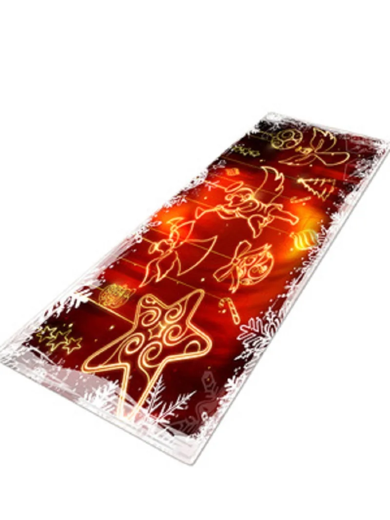 Креативные рождественские коврики Нескользящие Коврики для кухонной двери