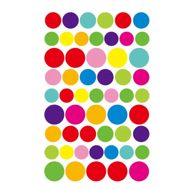 5 шт./лот красочные круглые наклейки для скрапбукинга планировщика записей