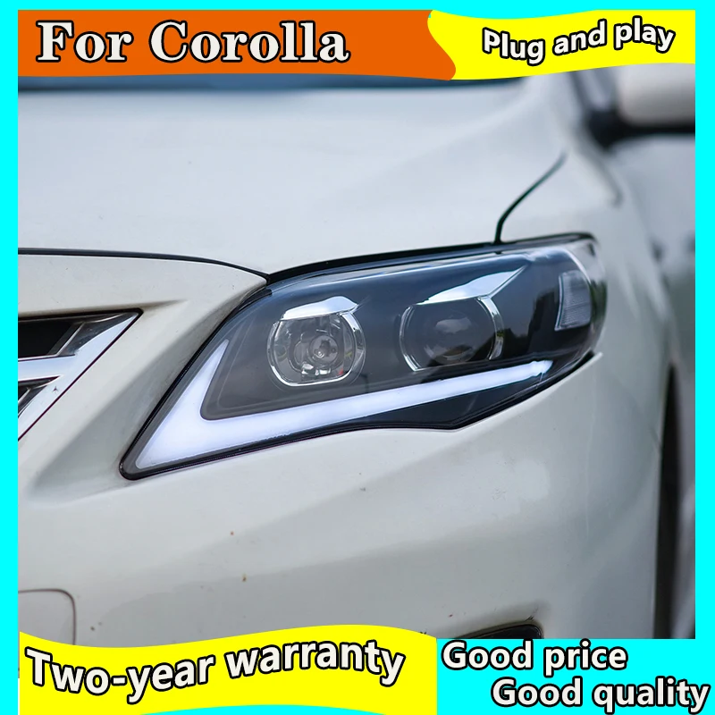Стайлинга автомобилей Фара для Toyota corolla 2011-2013 светодиодный фары