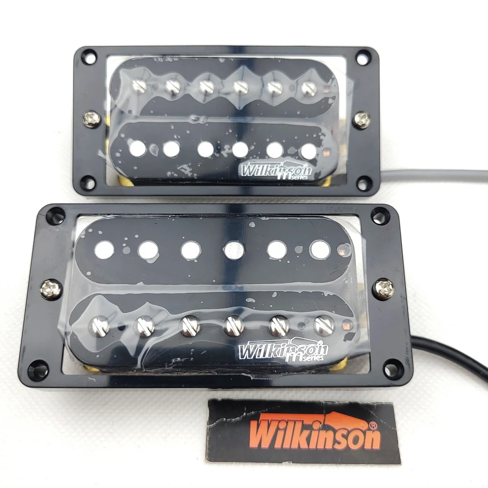 Черный электрогитара с двойной катушкой и хамбакером Wilkinson (пара мостов