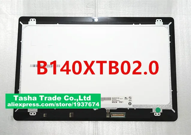 

14.0" For DELL B140XTB02.0 LCD display Screen Touch Digitizer Assembly HD 1366X768