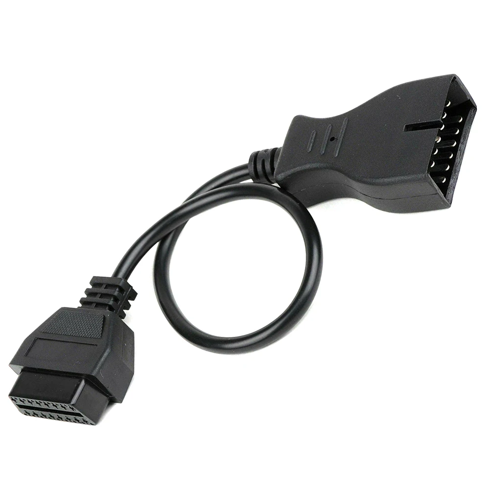 Диагностический конвертер OBD2 переходник с 12 Pin на 16 кабельный линейный разъем для