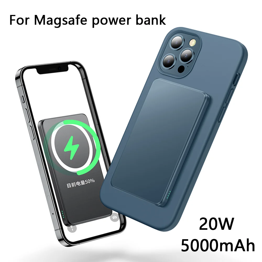 

15w Magsafing Magnetic Power Bank Wireless Charger For iPhone 12 Pro Max Mini PD QC 20W Fast Wireless Charging Magsafe Powerbank