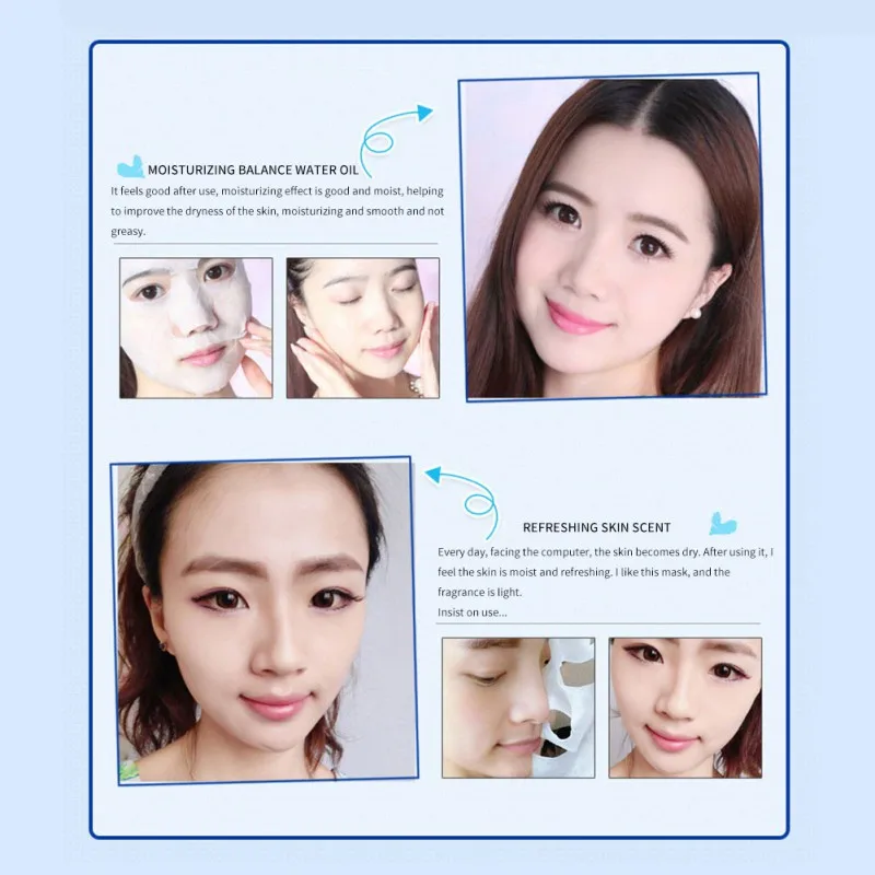 Гиалуроновая кислота воды светильник иглы увлажняющая маска для лица комплект