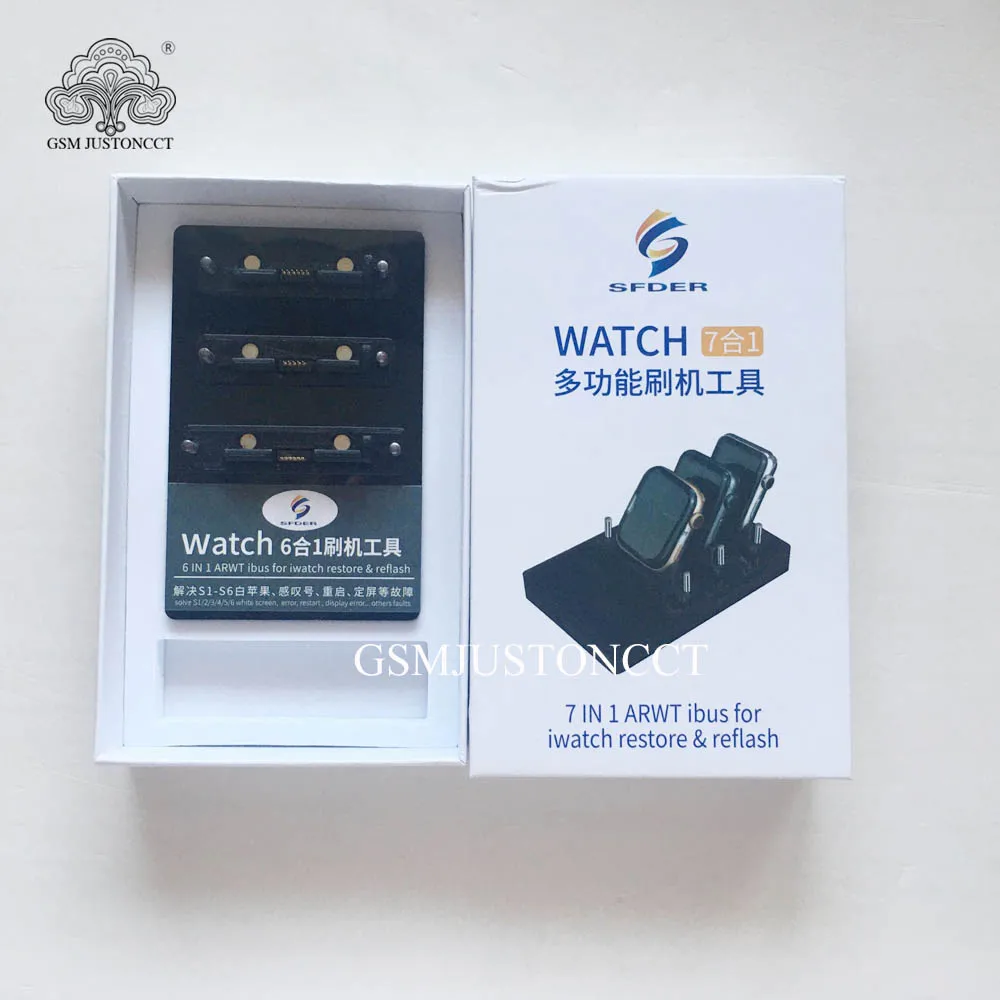ARWT-herramientas Ibus 6 en 1 para Apple watch, S6, S5, S4, S3, S2, S1, restauraci&oacute;n de Datos + SISTEMA DE Reflash + pantalla blanca y exhalaci&oacute;n-0