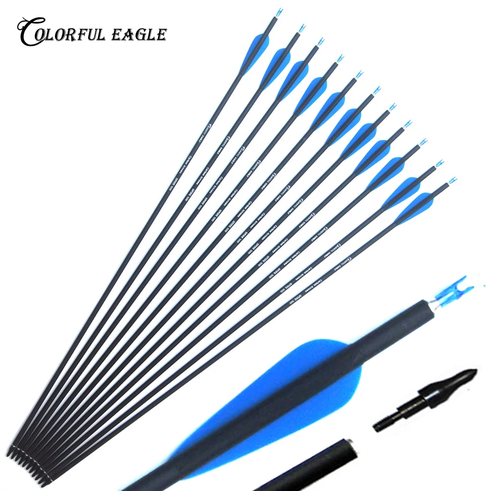 Стрелы для стрельбы с рекурсивным луком или составным диаметром 28/30/31 дюймов |