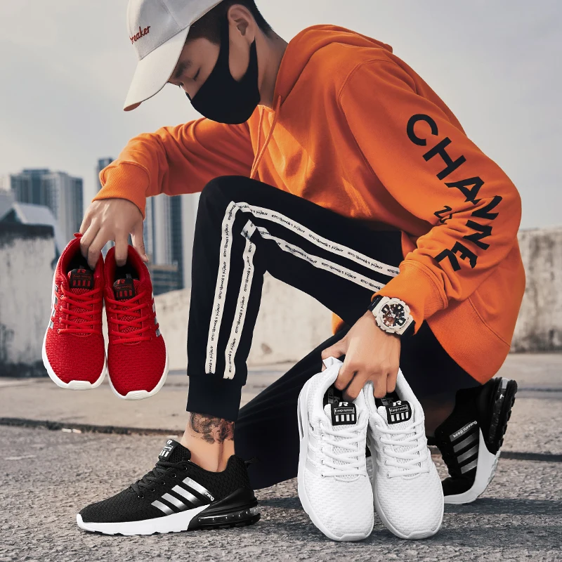 Brand Black Keep Running Shoes Men Athletic Shoes Outdoor Cushion Men's Air Sport Shoes Fashion Breathable Training Sneakers Men