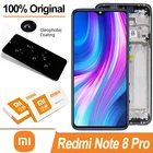 100% Оригинальный IPS дисплей с рамкой для XiaoMi Redmi Note 8 pro ЖК-дисплей с сенсорным экраном дигитайзер в сборе Note 8 Pro запасные части