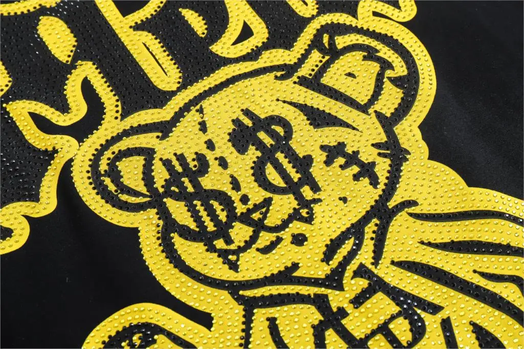 

Philipp Plein-brand fashion T-shirt Money Bear new diamond short-sleeved T-shirt European and American streetwear top