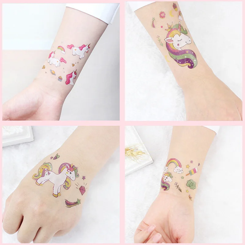 1 шт. водостойкая тату-наклейка в виде единорога | Дом и сад